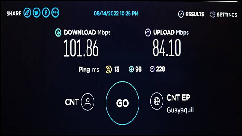 Wifi speed of 100MB in Coco Bongo Hostel. It is perfect for Digital Nomads.